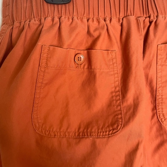 Talbots Size 16W Pull On Drawstring Pants Cuff Hem Orange 4390 - Picture 12 of 12